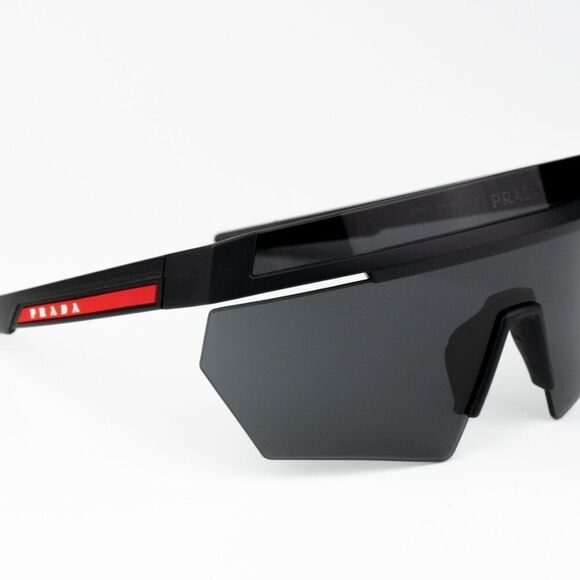 NEW Prada Linea Rossa PS01YS 1BO06F Matte Black Grey Unisex Sunglasses - Picture 10 of 13